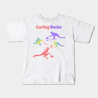 curling rocks Kids T-Shirt